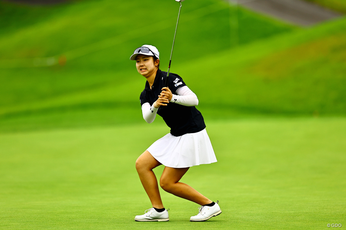 ファイトしてます 2025年 日本女子オープンゴルフ選手権 2日目 佐藤涼音