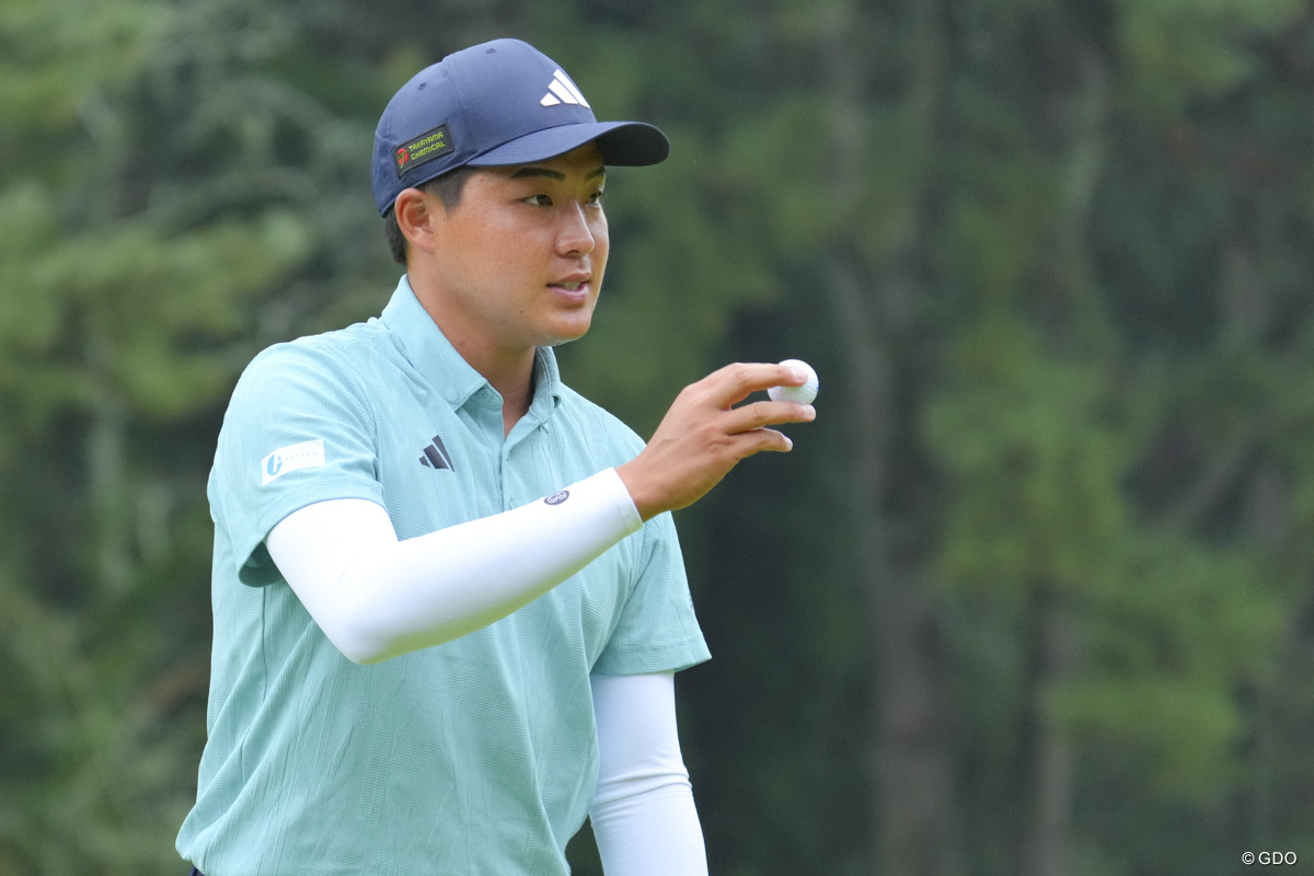 開幕前には星野陸也と練習ラウンドをともに