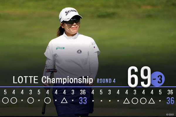 6バーディ、3ボギー「69」でプレー