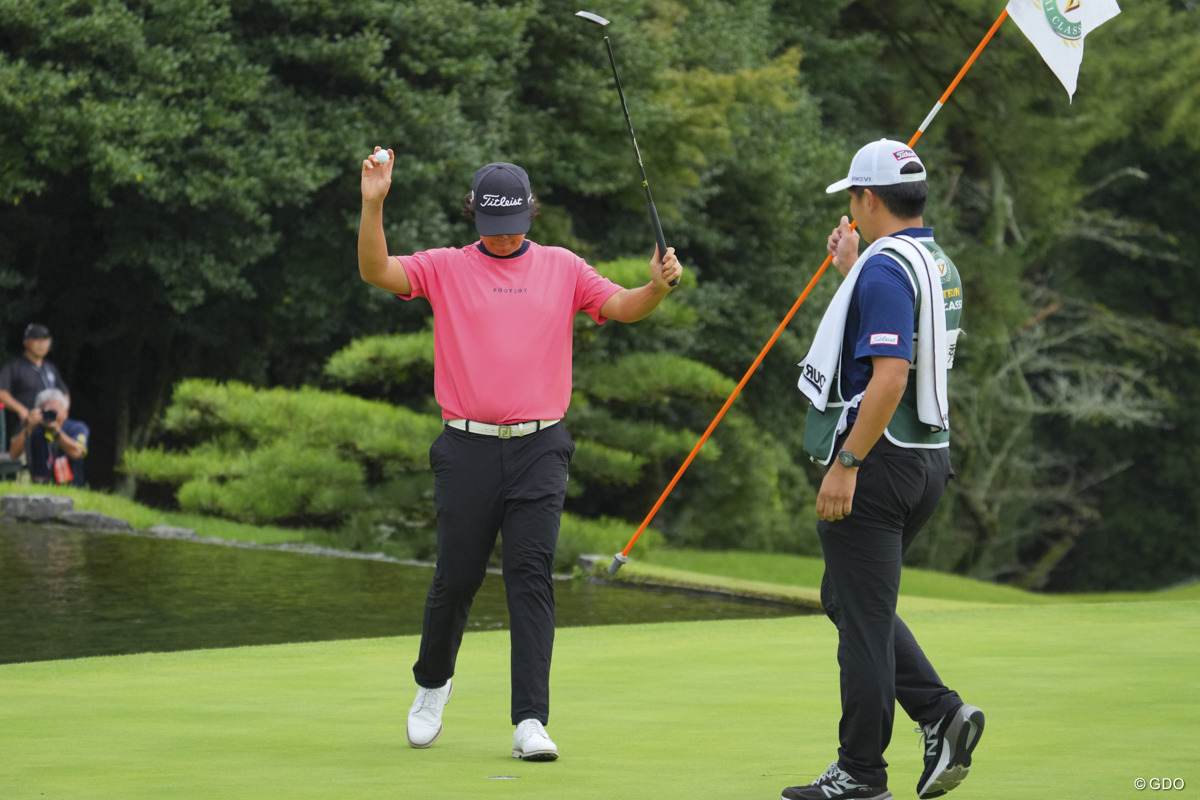 優勝後に「一応」やっておいたガッツポーズ