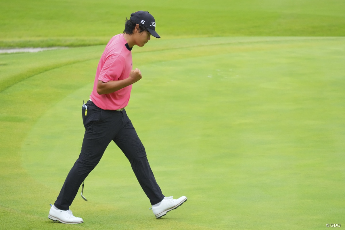 15番（パー5）でイーグル奪取！ ガッツポーズが「自然と」出た