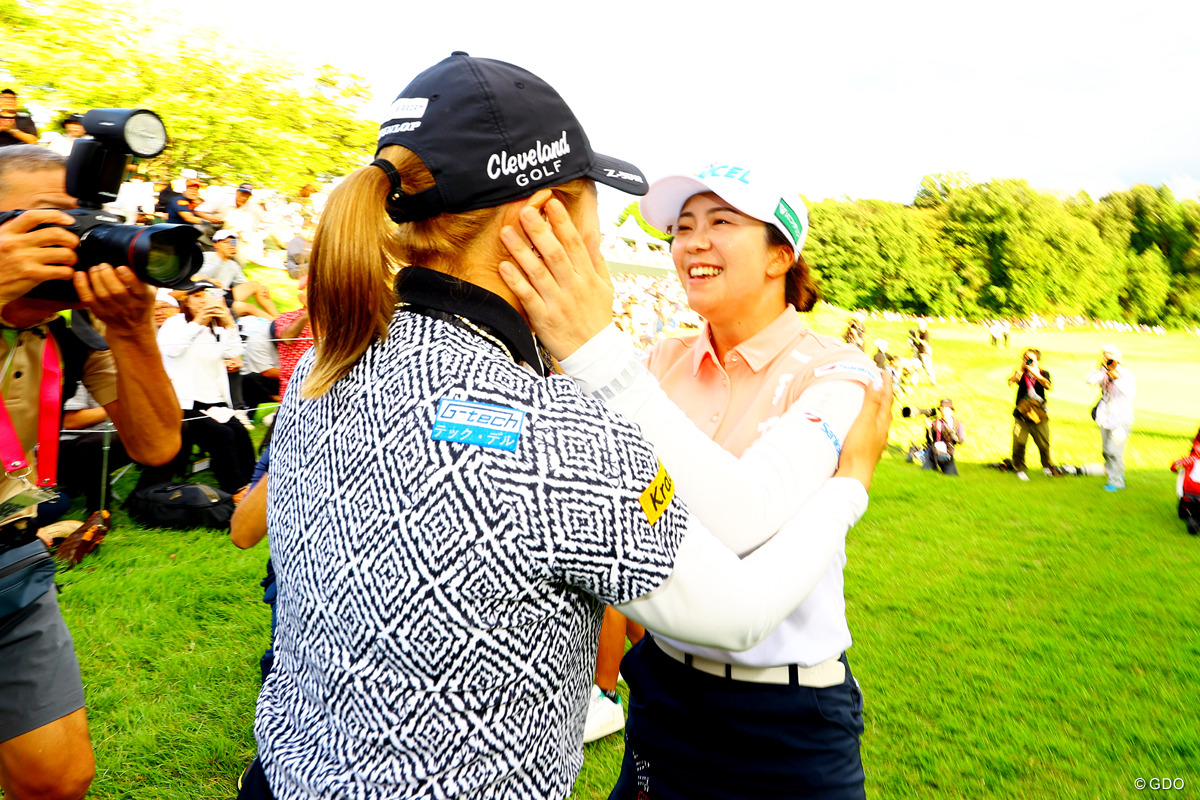 友が駆け付ける 2025年 日本女子オープンゴルフ選手権 最終日 安田彩乃 堀琴音