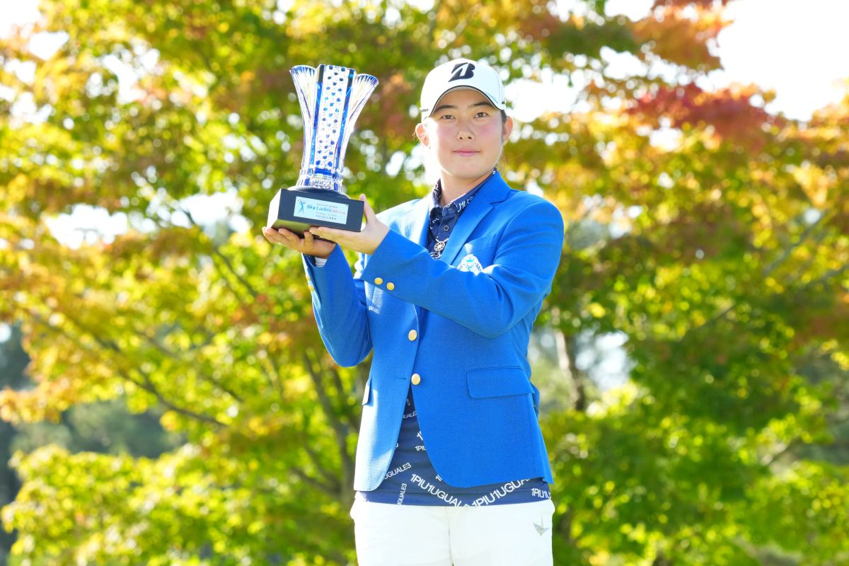 16歳の後藤あいが史上7人目の下部アマチュア優勝を遂げた(Yuichi Masuda/JLPGA via Getty Images)