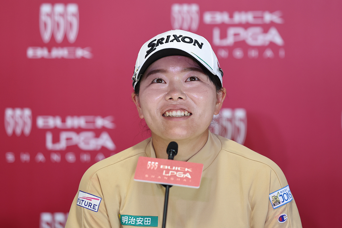 勝みなみが「61」でプレー（Hu Chengwei/Getty Images）