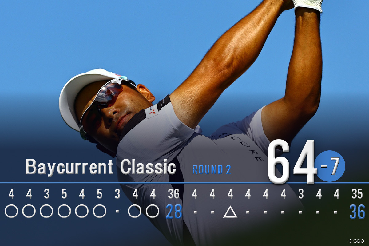 前半アウトで一気に8バーディ！