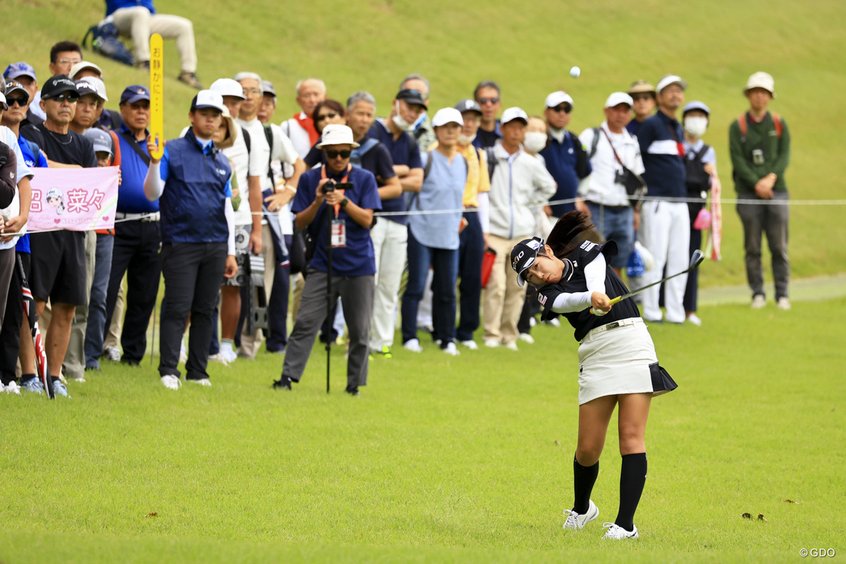 本日のギャラリー3046人 2025年 スタンレーレディスホンダゴルフトーナメント 初日 菅沼菜々