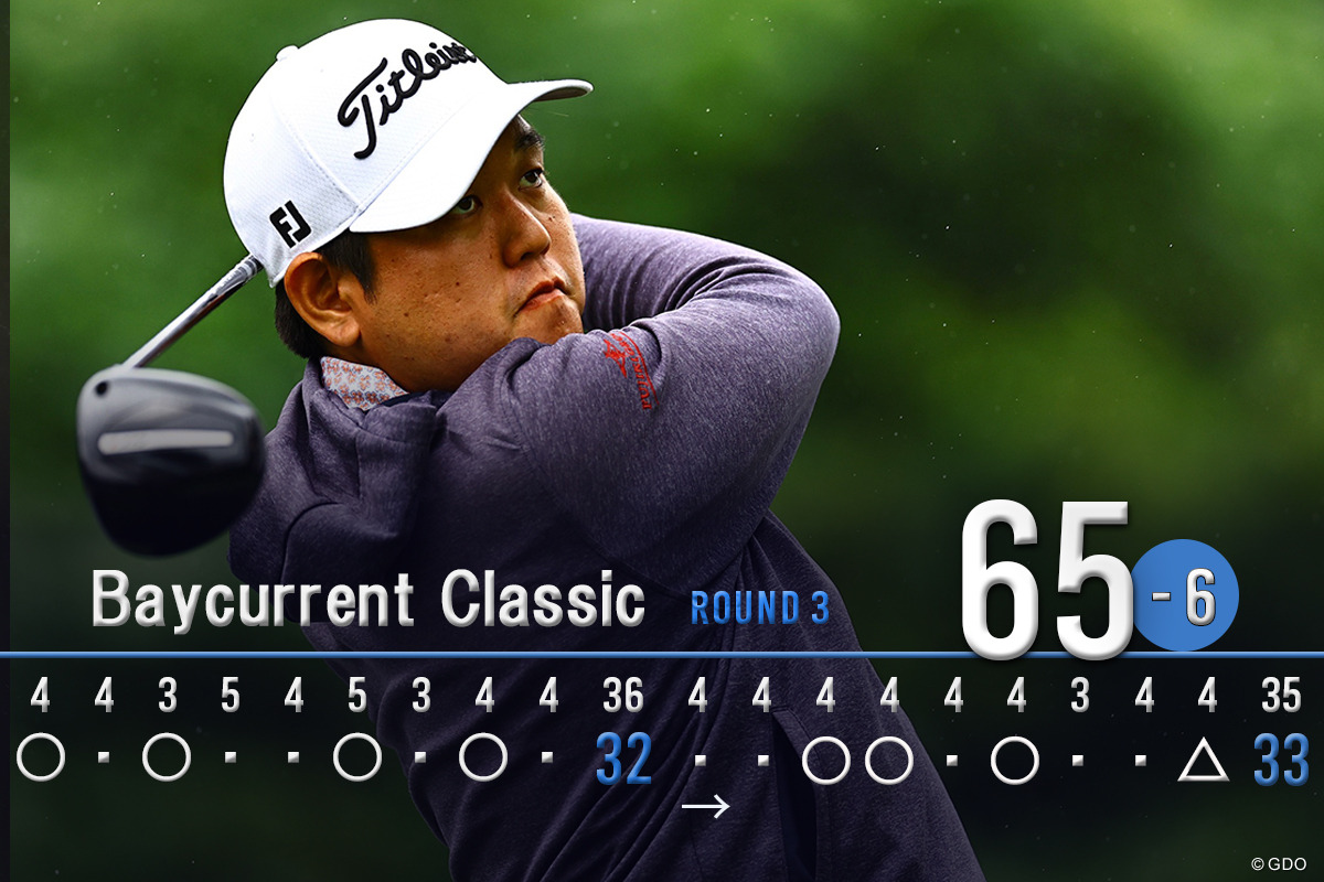 3日目のベストスコア「65」をマーク