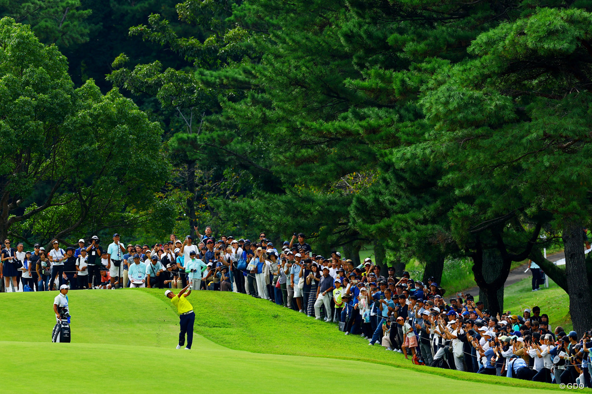 一番多くのギャラリーを引き連れた松山英樹
