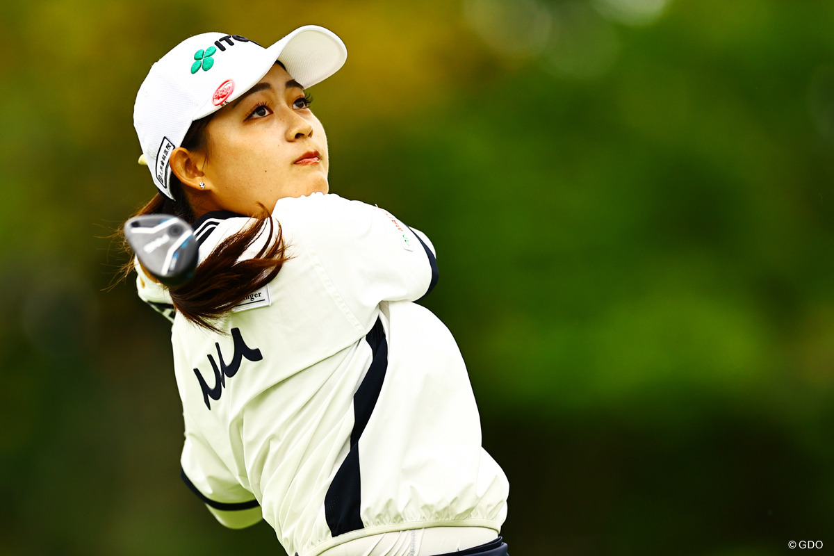 プロ初優勝に前進して最終日に入る神谷桃歌 ※撮影は2025年「日本女子オープン」