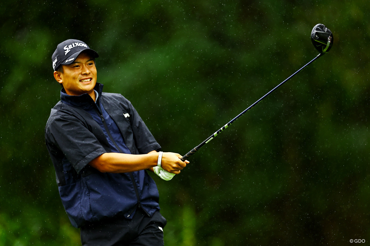 練習ラウンドでラフを徹底チェックした 2025年 日本オープンゴルフ選手権競技 初日 岡田晃平