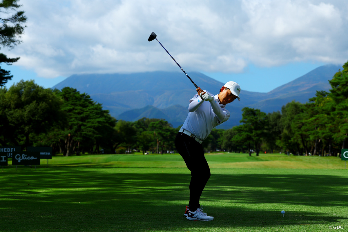 独特なバックスイング 2025年 日本オープンゴルフ選手権競技 2日目 金子駆大