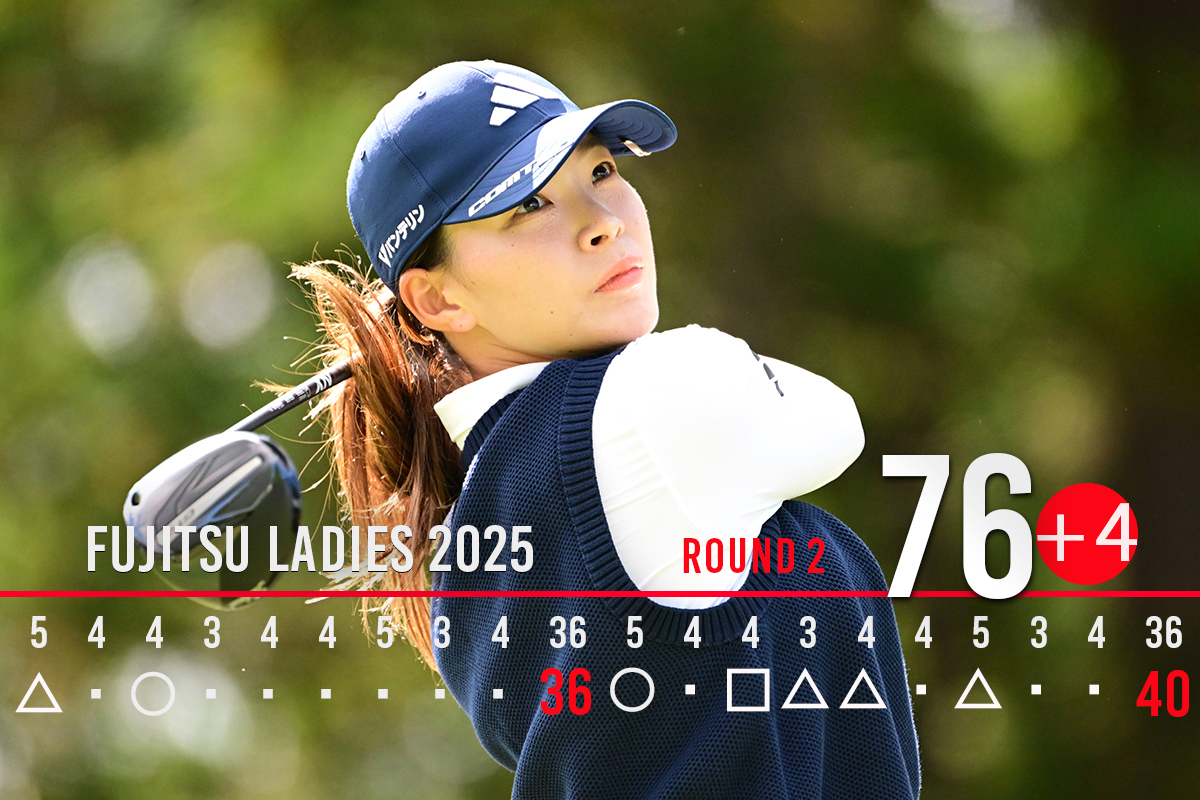 「76」でプレーした(写真は初日)