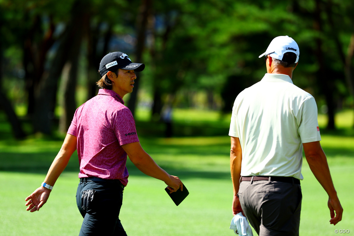久しぶりの同組 2025年 日本オープンゴルフ選手権競技 3日目 アダム・スコット 石川遼