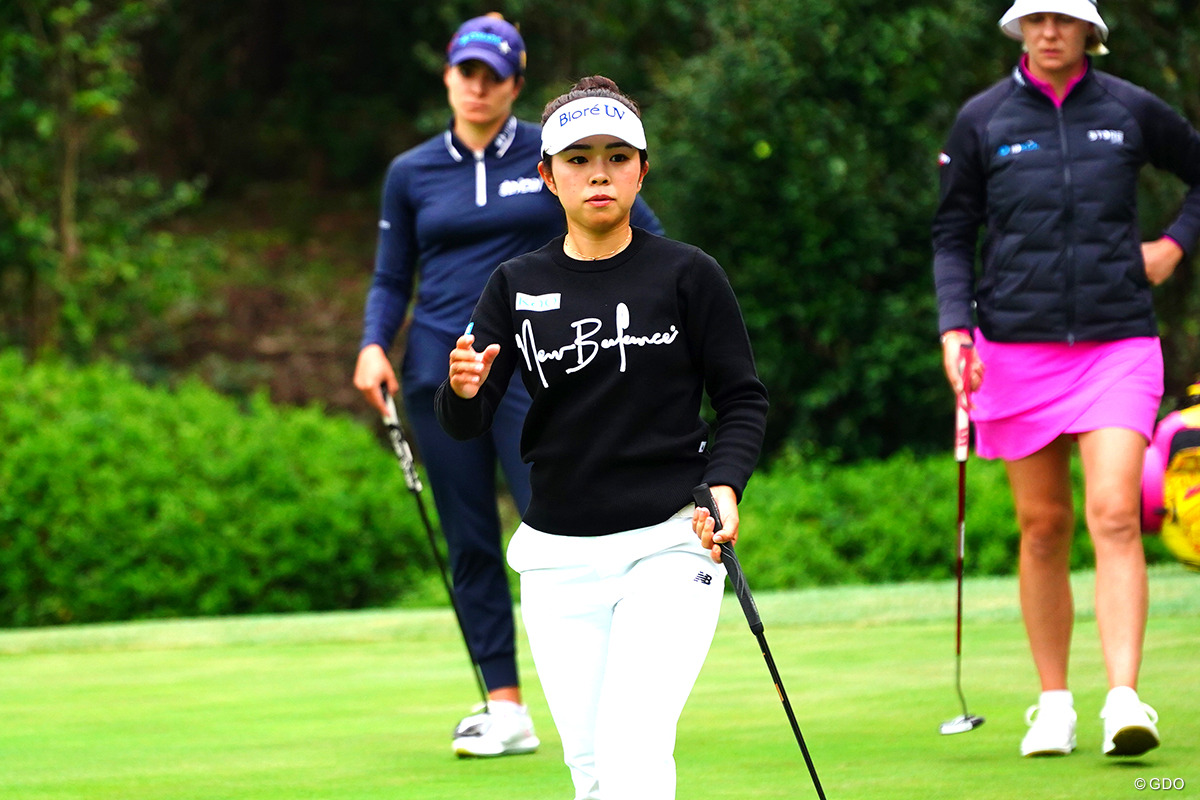 最終日にスコアを伸ばした山下美夢有