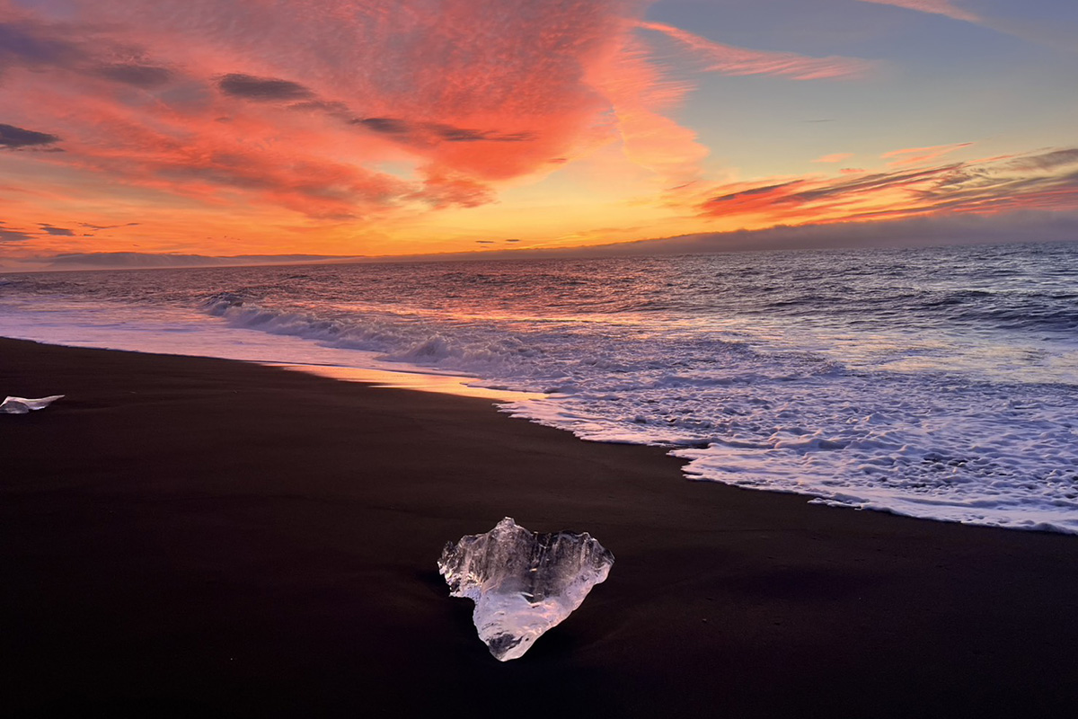 アイスランドの夕焼け
