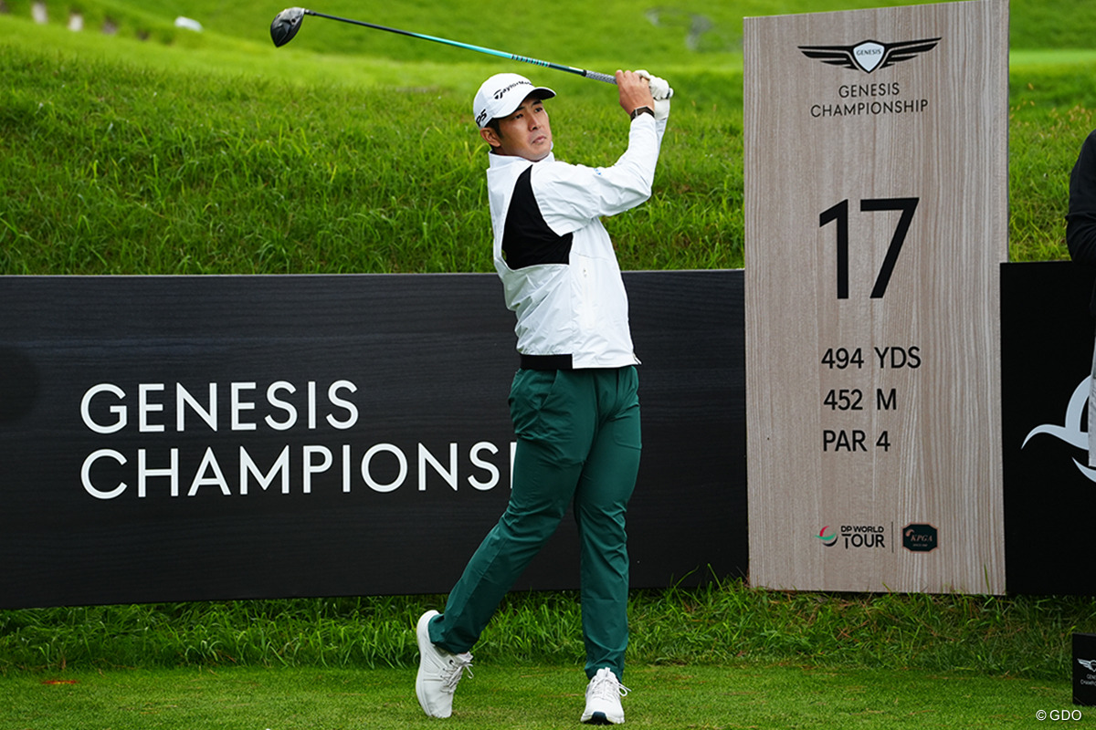 中島啓太はインドから韓国へ。練習ラウンドでドライバーの感触を確かめる