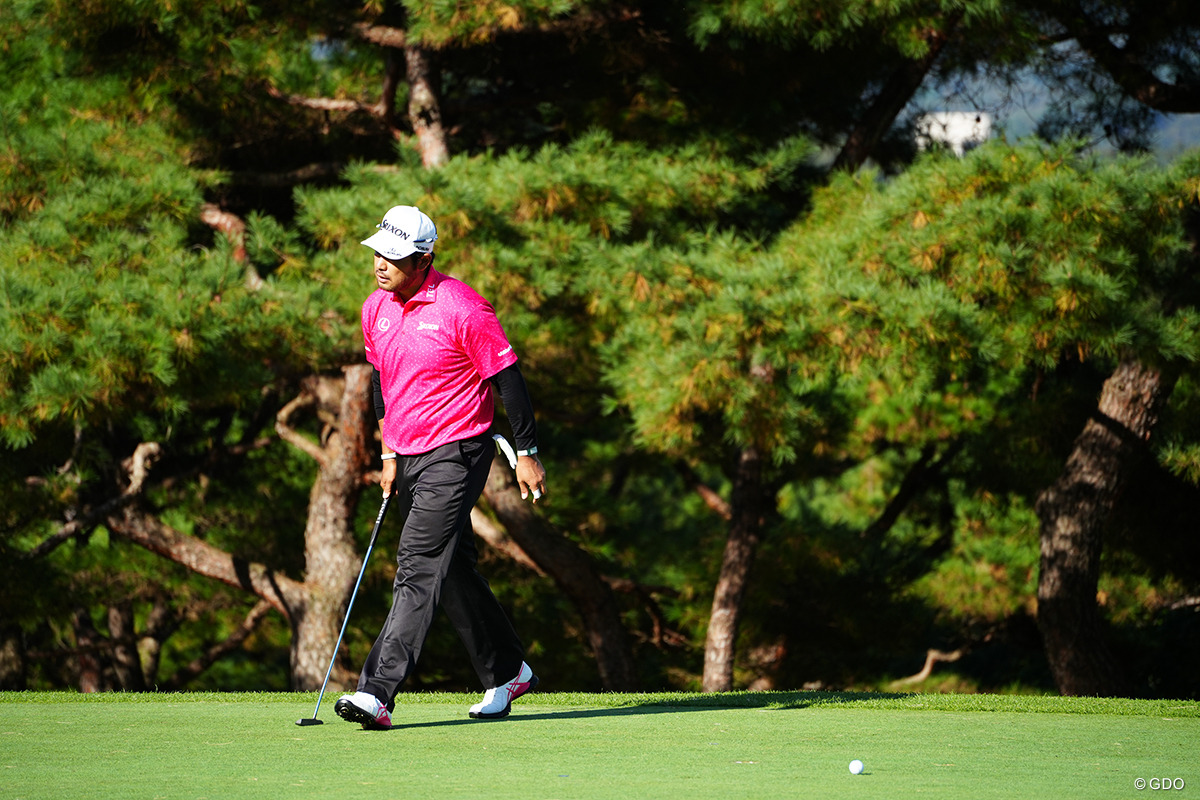 10番でバーディパットを外した