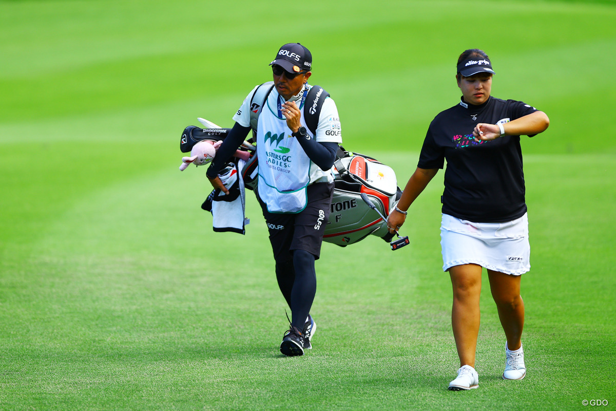 待ち合わせ時間があるのかも 2025年 NOBUTA GROUP マスターズGCレディース 2日目 ささきしょうこ