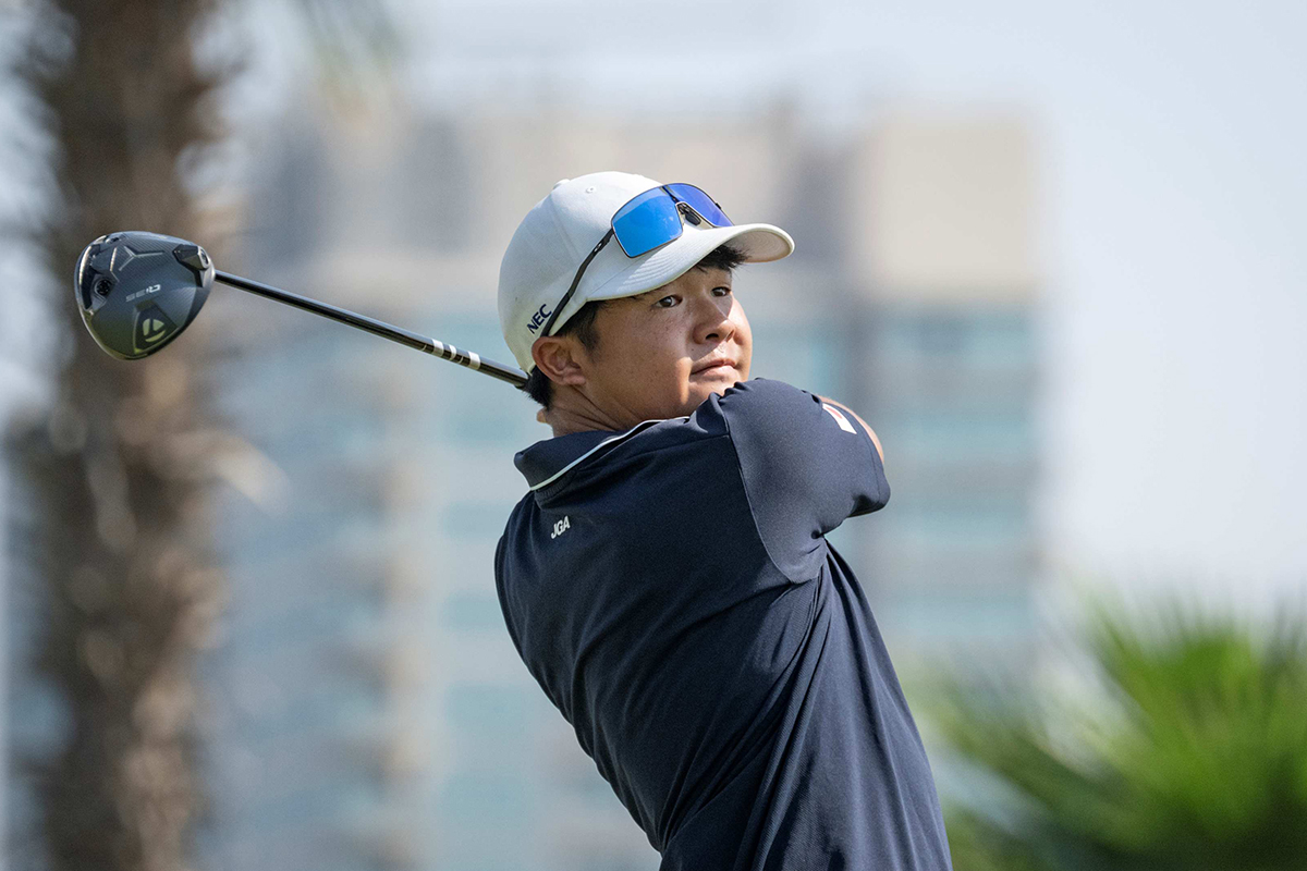 2日連続「67」で4位キープの長崎大星（大会提供）