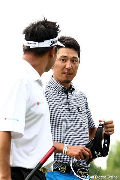 2011年 日本ゴルフツアー選手権 Citibank Cup Shishido Hills 2日目 小林正則 サングラスを外すと、こんな顔です。