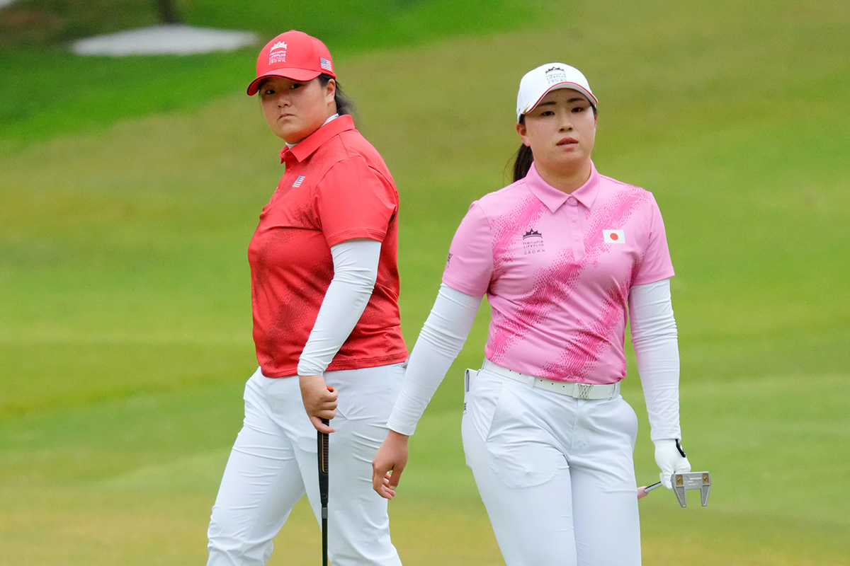 エンジェル・インとのマッチプレーに臨んだ( Yoshimasa Nakano／Getty Images)