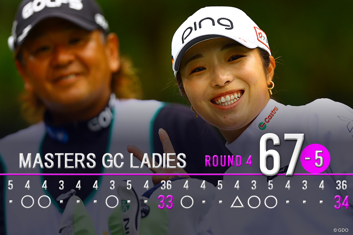 佐久間朱莉「いい集中力でプレーできた」完全優勝で今季4勝目 4日間