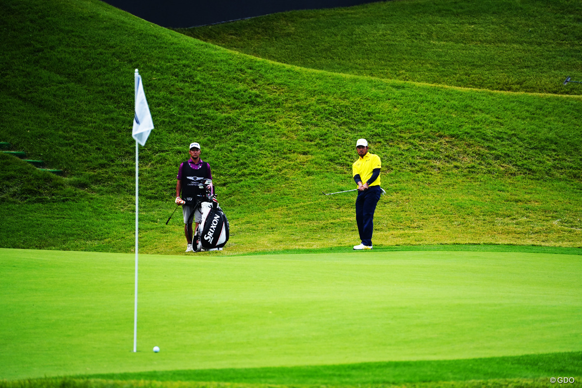 18番は傾斜を巧みに読んで寄せワンバーディ