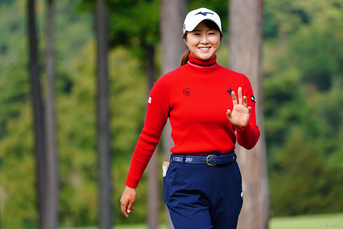 三菱電機と契約を結ぶ稲垣那奈子 2025年 樋口久子 三菱電機レディスゴルフトーナメント 事前 稲垣那奈子