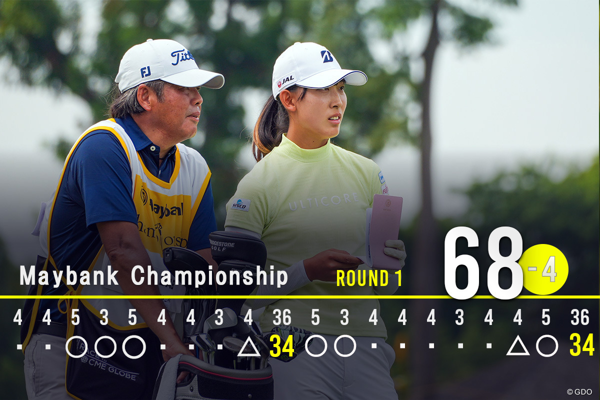 今週は久しぶりに坂詰和久氏がキャディを務める