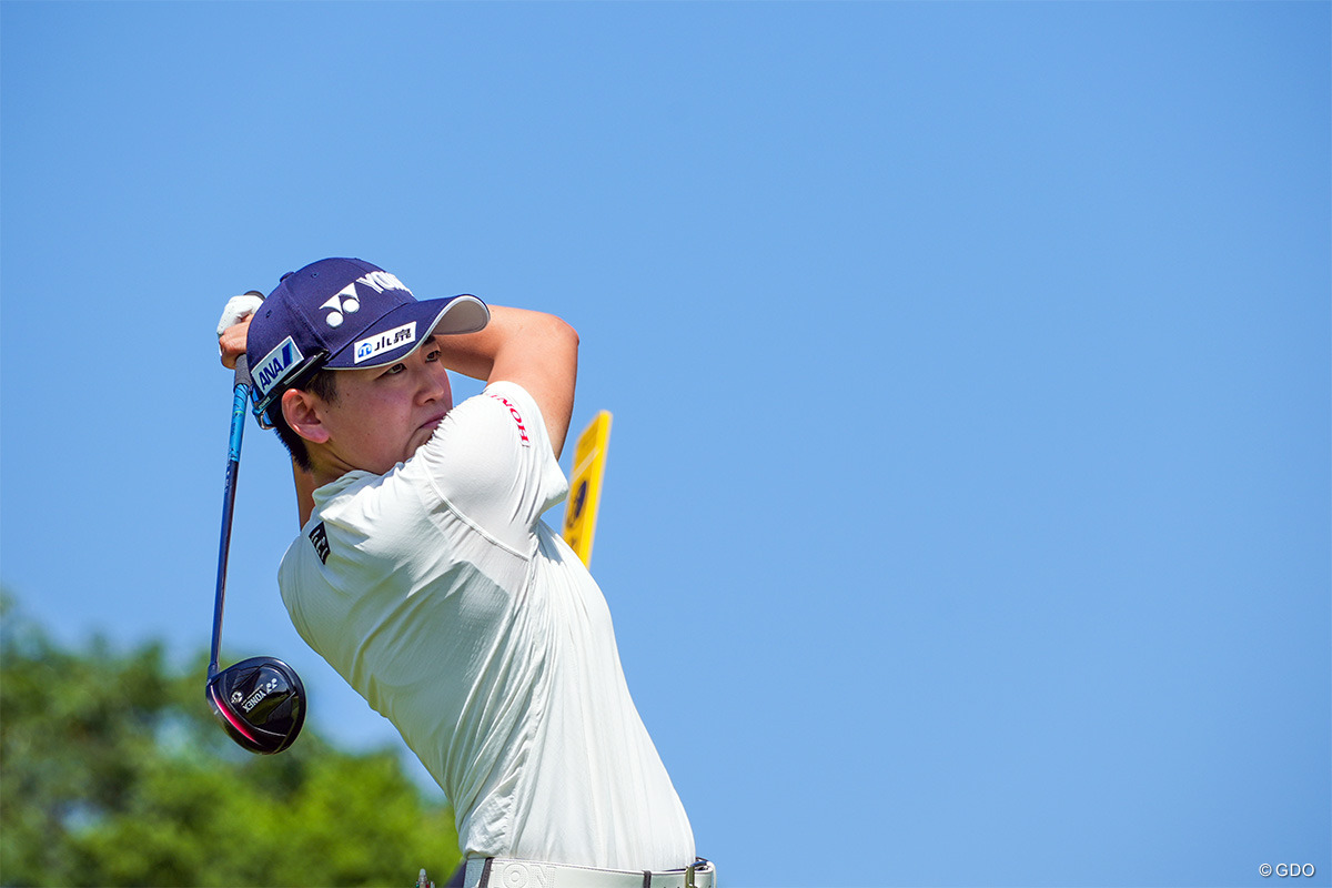 ダブルボギーをたたきながら「69」と伸ばした岩井明愛