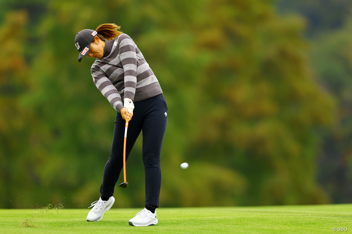 ピンを目がけて