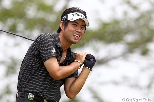 2011年 日本ゴルフツアー選手権 Citibank Cup Shishido Hills 3日目 池田勇太 11番でボールの行方を追う若大将。