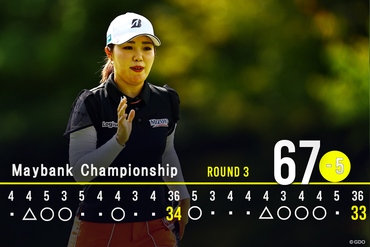 7バーディ、2ボギー「67」でプレー