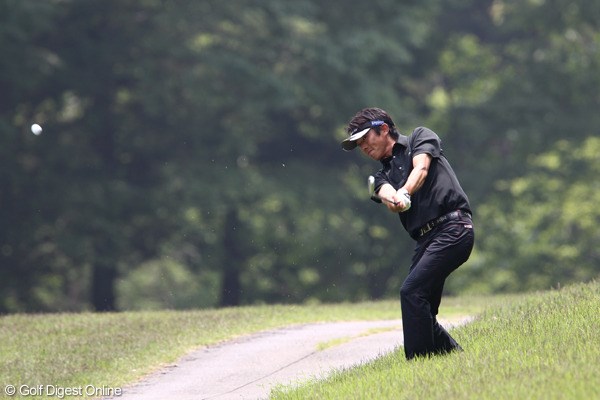2011年 日本ゴルフツアー選手権 Citibank Cup Shishido Hills 最終日 山下和宏 最後まで全力を尽くした山下和宏だったが、序盤のミスの連続で初優勝がフイに