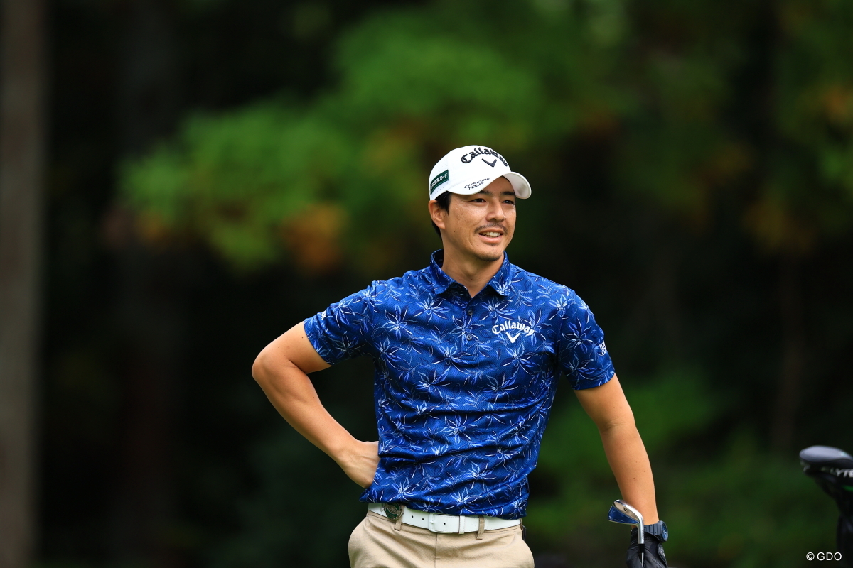 8番ティショット後の表情