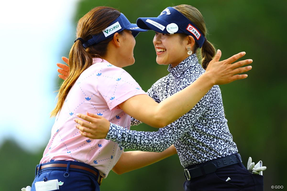 同じ事務所の先輩後輩 2025年 樋口久子 三菱電機レディスゴルフトーナメント 3日目 渋野日向子吉田鈴 