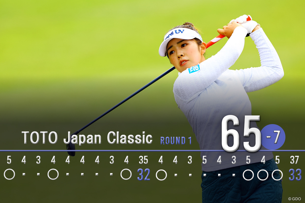 画像詳細 2025年 TOTOジャパンクラシック 初日 山下美夢有 山下美夢有