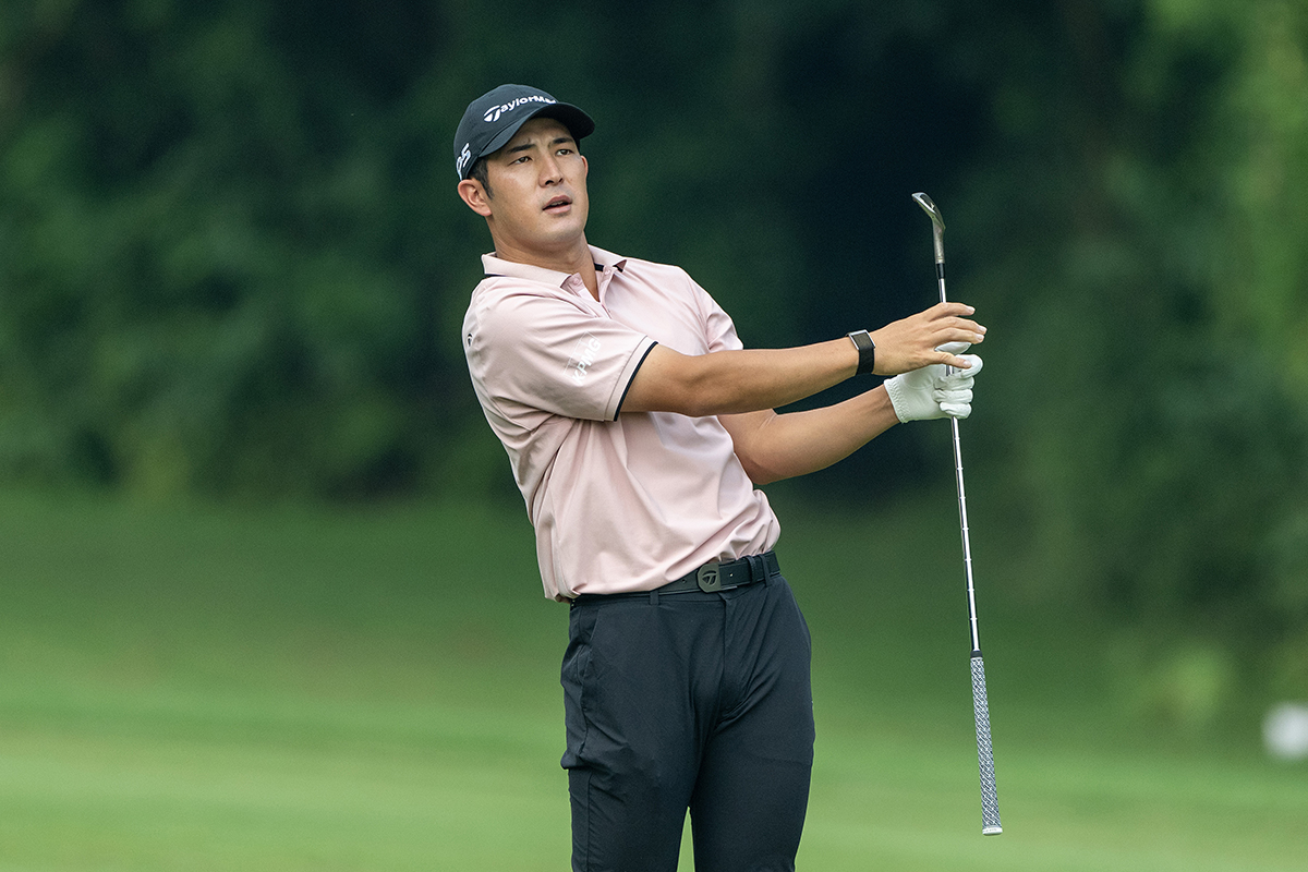 首位と1打差でスタートした中島啓太※撮影は10月「DPワールド インディア選手権」（Getty Images）