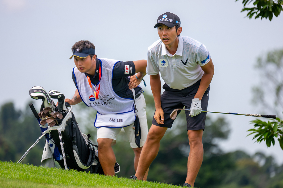 「64」で首位浮上したイ・スミン（提供アジアンツアー）