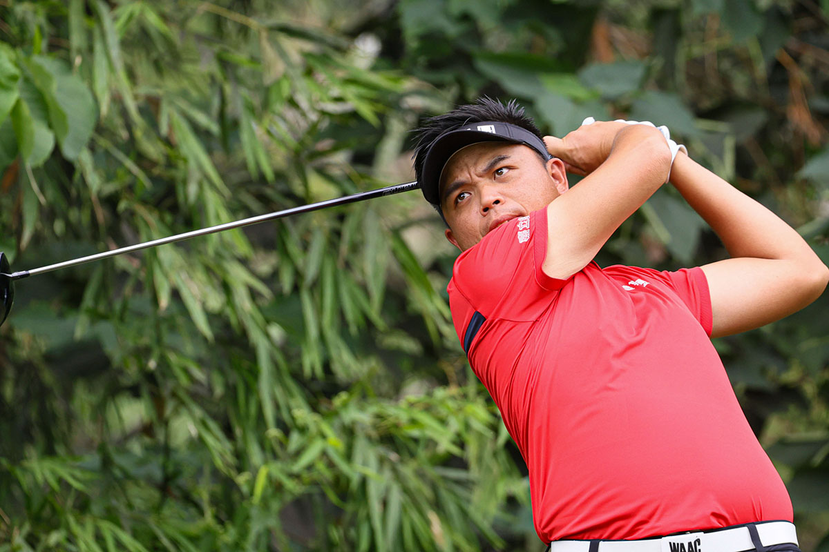 単独首位でスタートした地元台湾の洪健堯（提供：アジアンツアー）