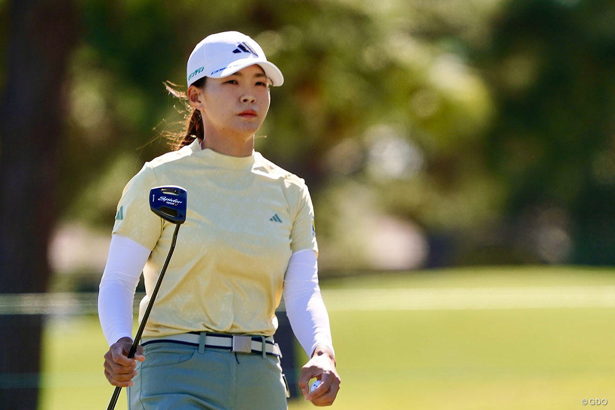 来季シード争いのラストゲーム。渋野日向子はイーブンパーで前半インを通過した