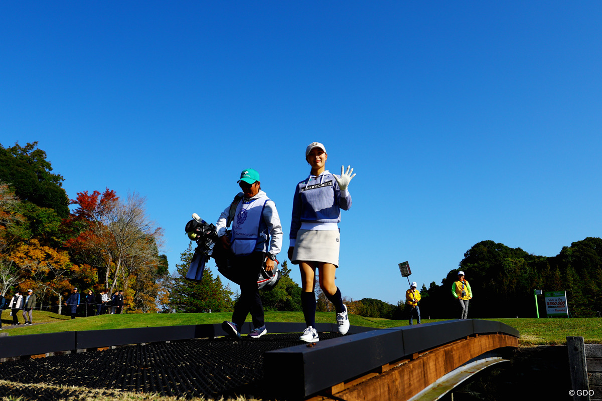 おはようございます。 2025年 伊藤園レディスゴルフトーナメント 2日目 鶴岡果恋