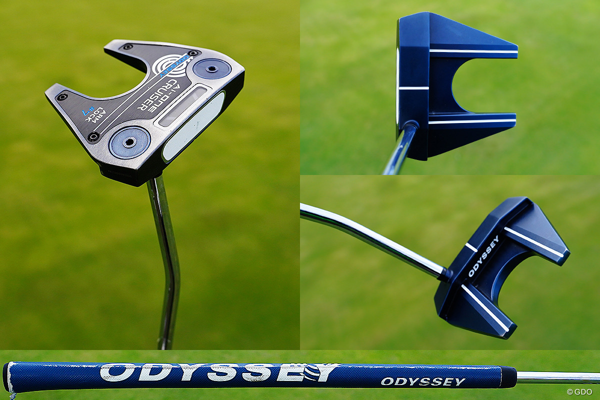 中尺パターはアームロックスタイルで握る