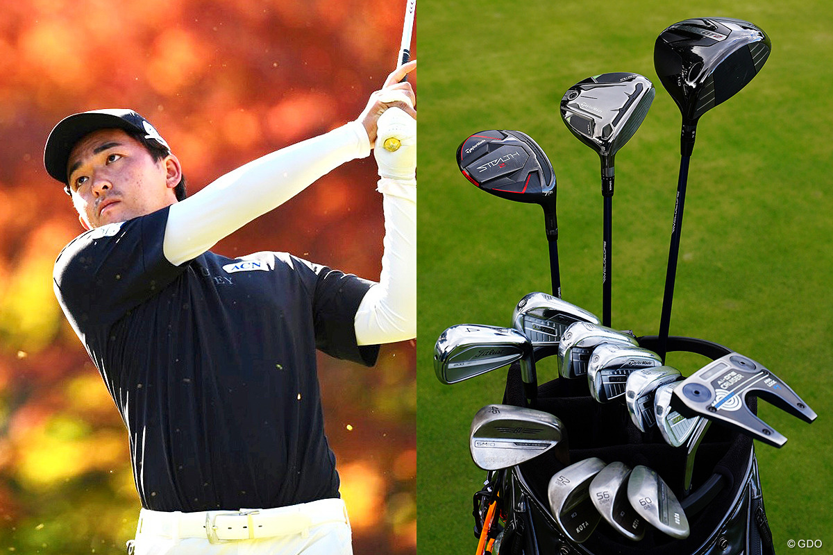 賞金ランキングのトップに立った金子駆大のクラブセッティング