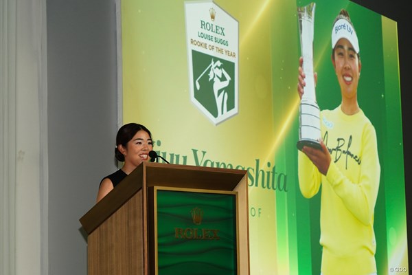 2025年 CMEグループ ツアー選手権 事前 山下美夢有 英語で60秒間のスピーチ