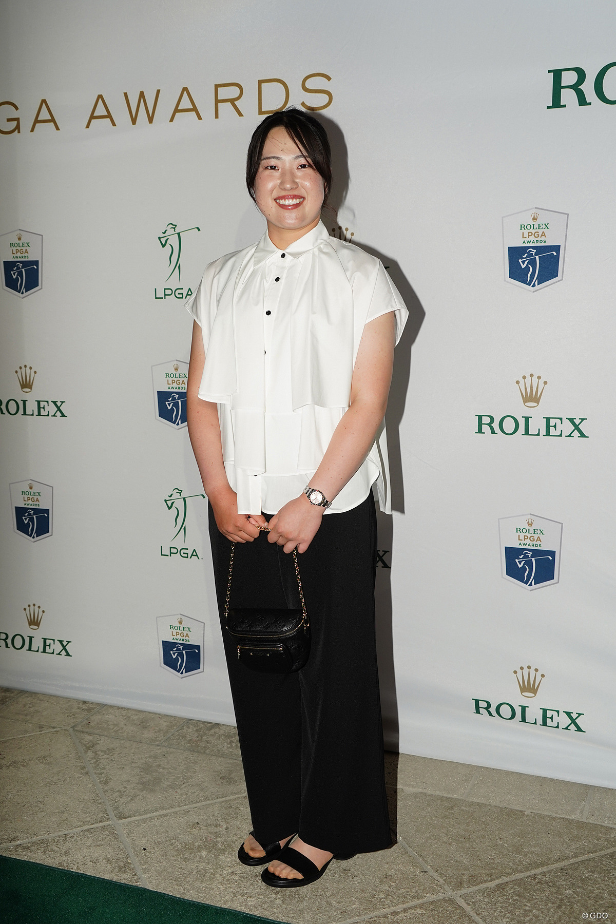 日本ツアーの表彰式では和服姿だった竹田麗央。「あれはきついです…」と着付けが大変だったそう