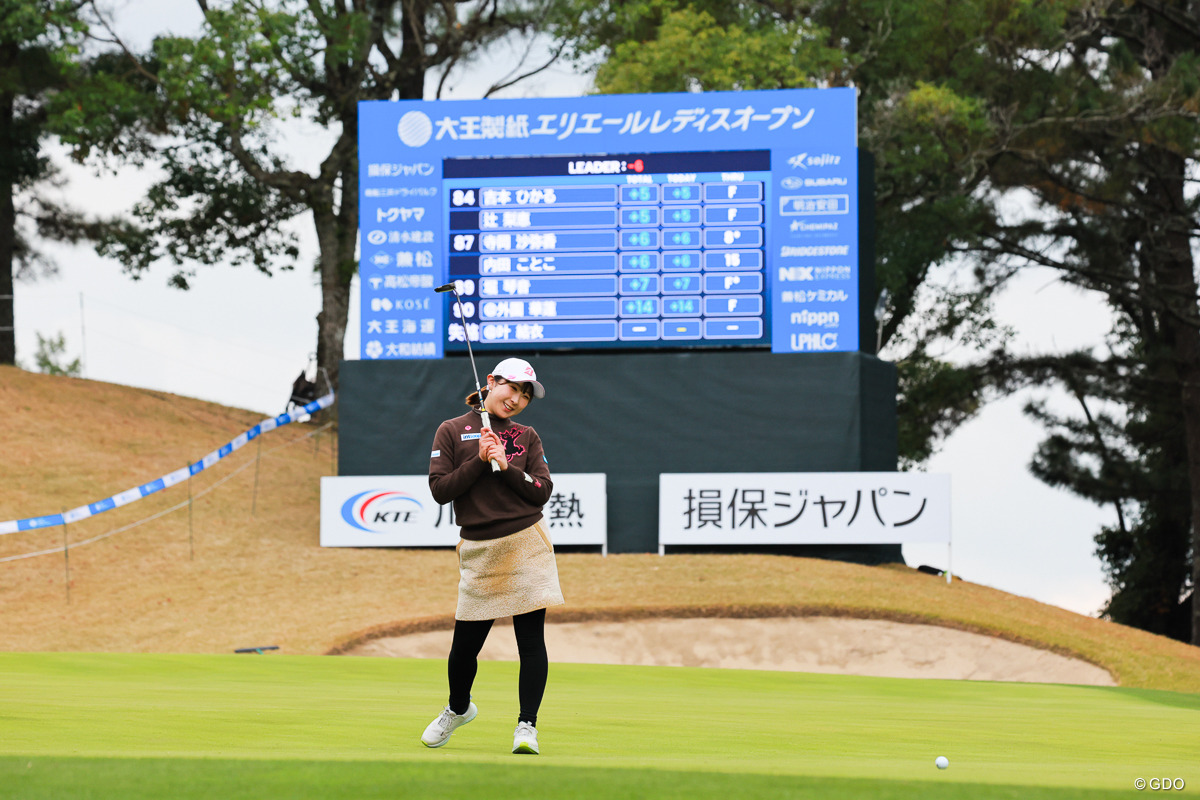 惜しいー 2025年 大王製紙エリエールレディスオープン 初日 永嶋花音