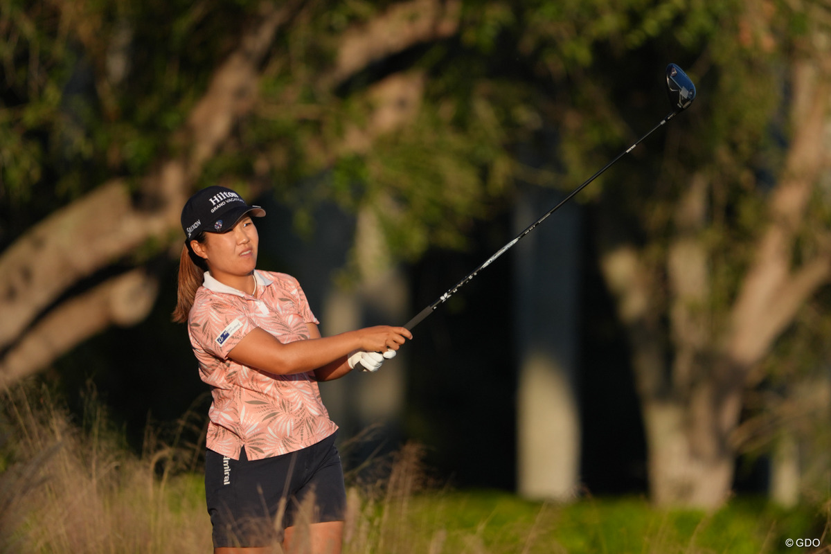 畑岡奈紗は伸ばし合いに加われず後退した