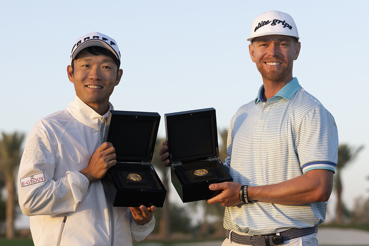 スコット・ビンセント（右）に次ぐランク2位に入った（提供：アジアンツアー）