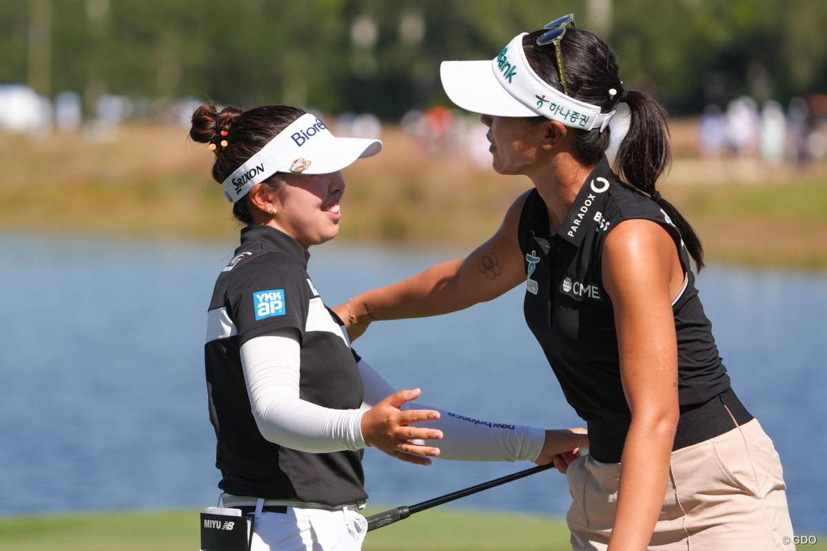 最終日はツアーの殿堂入り選手リディア・コーとの2サム